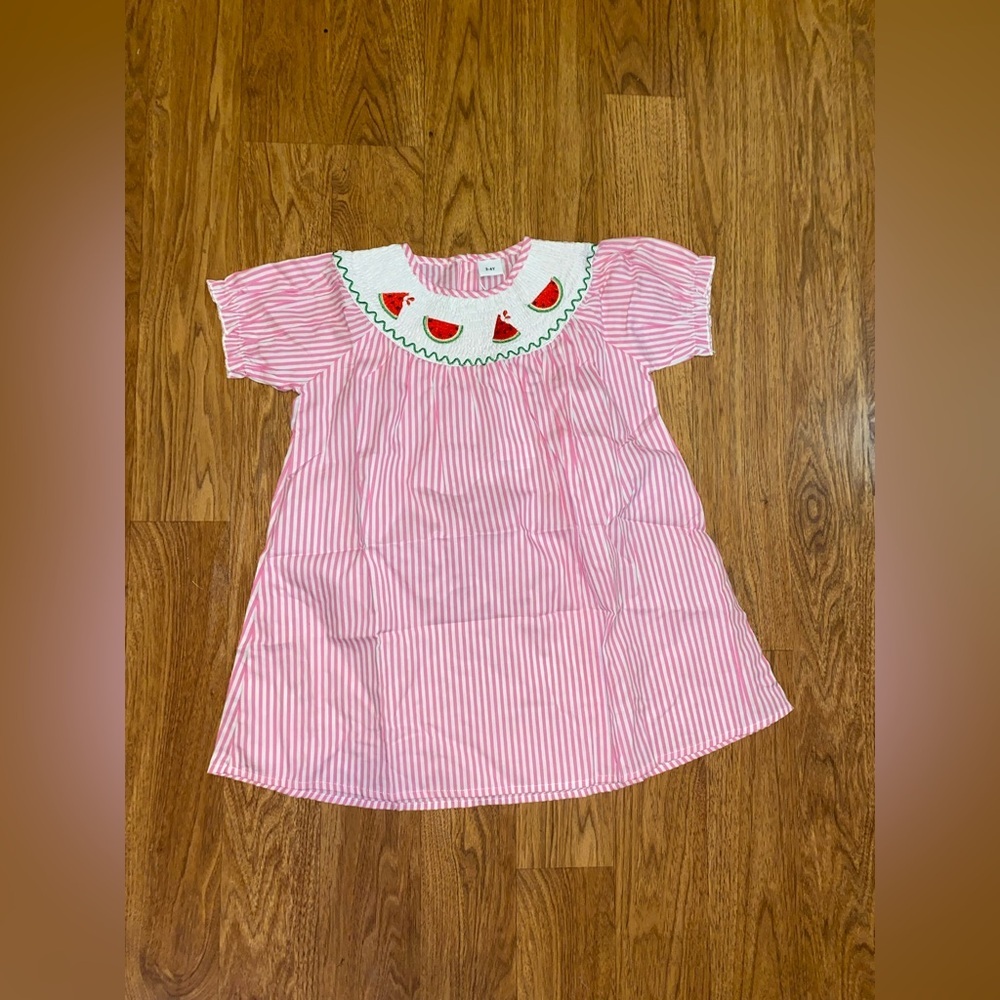 Watermelon Smocked Dress